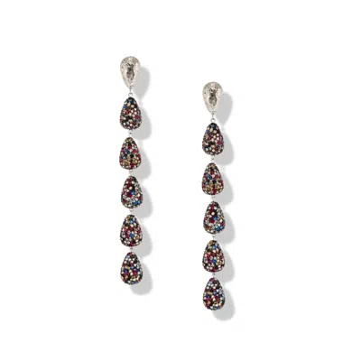 Jaredjamin Women's Silver Pâques Drop Post Earrings
