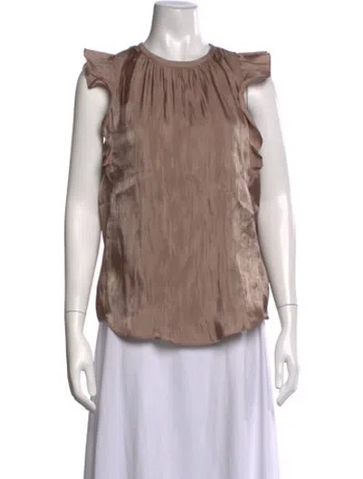 Pre-owned Jason Wu Crew Neck Sleeveless Blouse In Neutrals