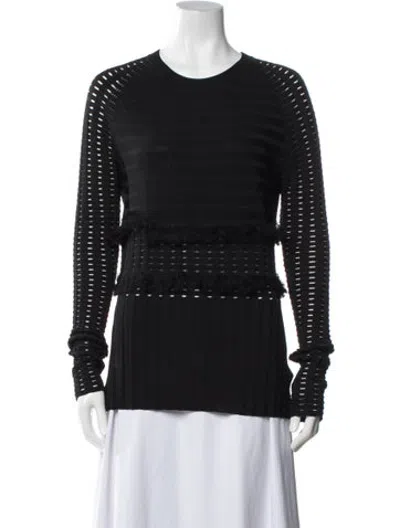 Pre-owned Jason Wu Crew Neck Sweater In Black