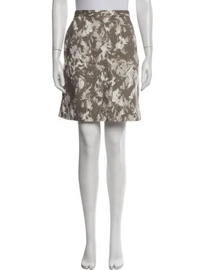 Pre-owned Jason Wu Patterned Mini Skirt In Green