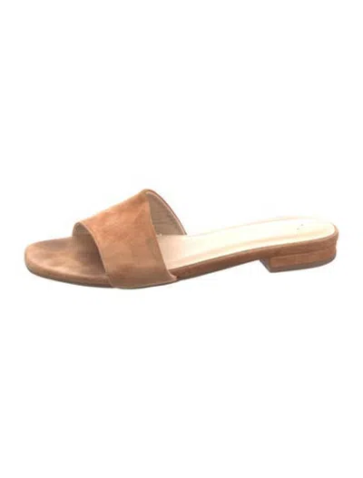 Pre-owned Jason Wu Suede Slides In Brown/neutrals