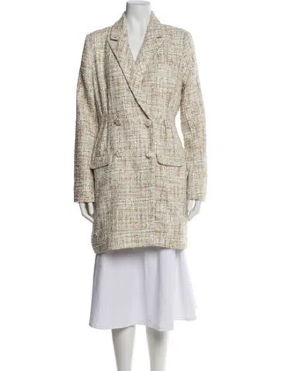 Pre-owned Jason Wu Tweed Pattern Coat W/ Tags In Neutrals