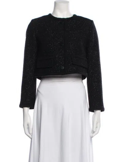 Pre-owned Jason Wu Tweed Pattern Jacket In Black