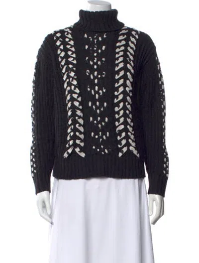 Pre-owned Jason Wu Wool Patterned Sweater In Grey