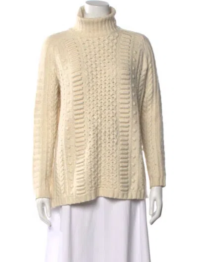 Pre-owned Jason Wu Wool Turtleneck Sweater In Neutrals