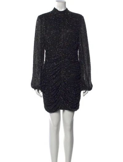 Pre-owned Jay Godfrey Silk Mini Dress In Black