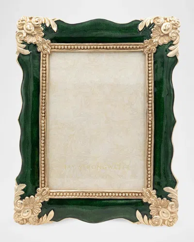 Jay Strongwater Heather Emerald Frame, 5" X 7" In Green