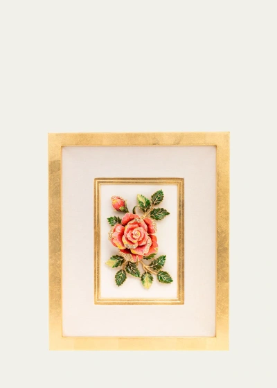 Jay Strongwater Rose Wall Art In Multi