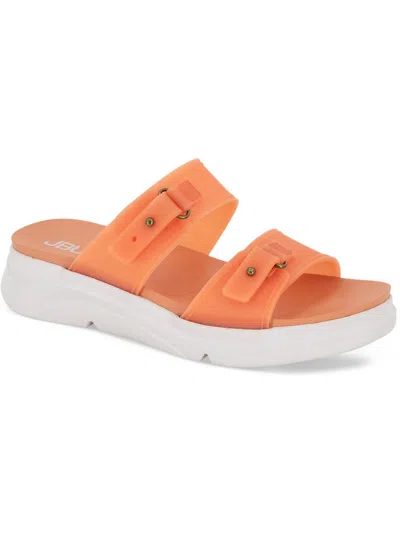 Jbu By Jambu Fenton Womens Slip On Double Strap Sport Sandals In Orange