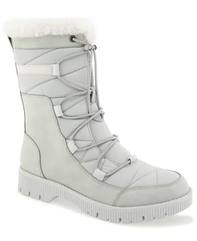 Jbu Women's Alta Quilted Faux Fur Trim Casual Boots In Multi
