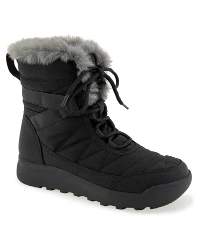 Jbu Women's Meza Cold Weather Lace-up Boots In Black