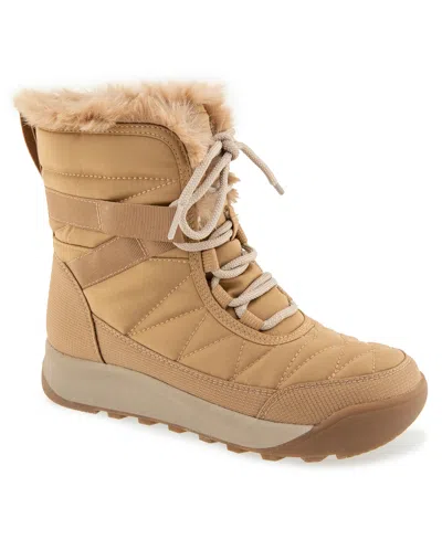 Jbu Women's Meza Cold Weather Lace-up Boots In Brown