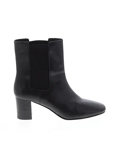 Pre-owned Jcrew Ankle Boots In Black