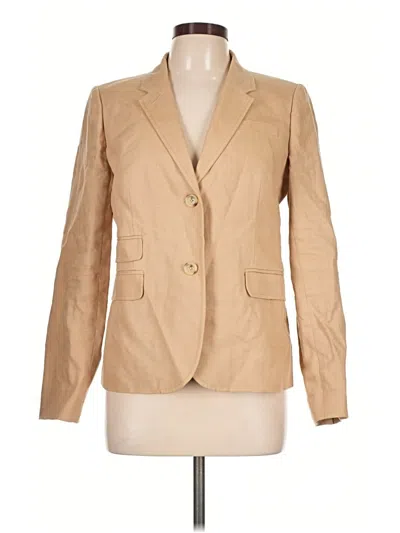 Pre-owned Jcrew Blazer Jacket In Tan