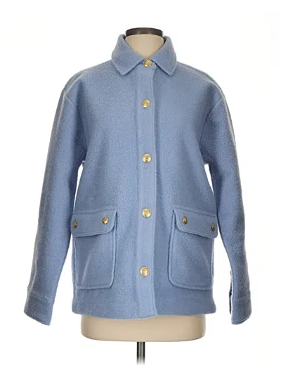 Pre-owned Jcrew Coat In Blue