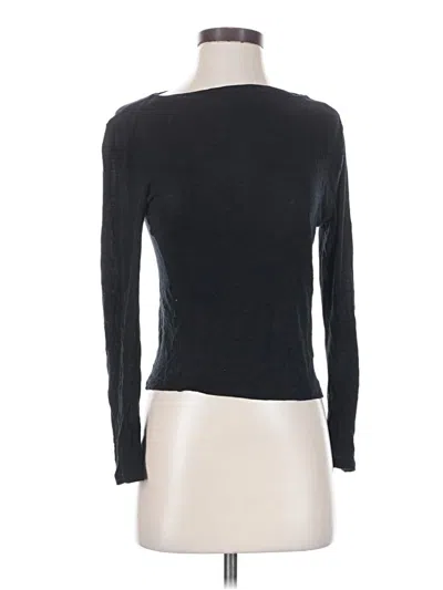 Pre-owned J.crew Collection Long Sleeve T-shirt In Black