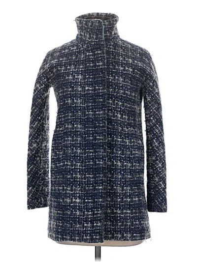 Pre-owned J.crew Factory Store Coat In Blue