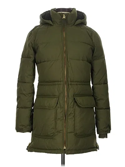 Pre-owned J.crew Factory Store Coat In Green