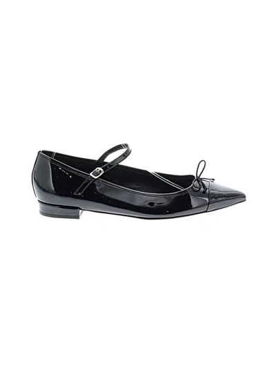 Pre-owned Jcrew Flats In Black