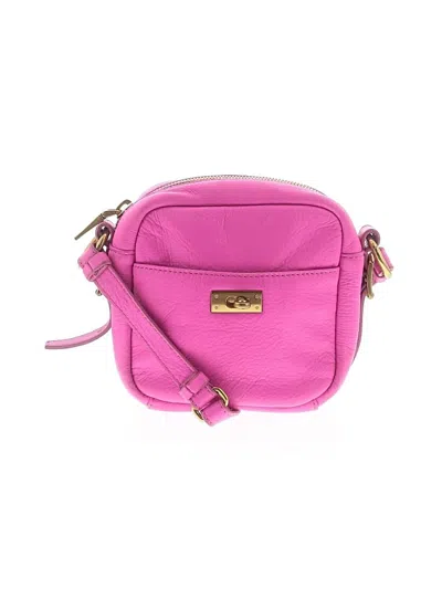 Pre-owned Jcrew Leather Crossbody Bag In Pink
