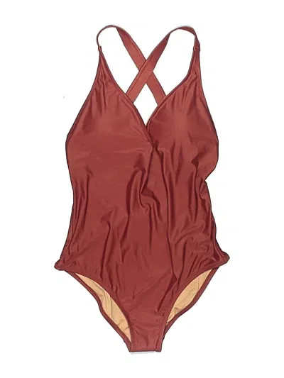 Jcrew One Piece Swimsuit In Burgundy