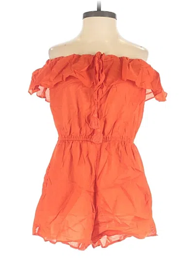 Pre-owned Jcrew Romper In Orange