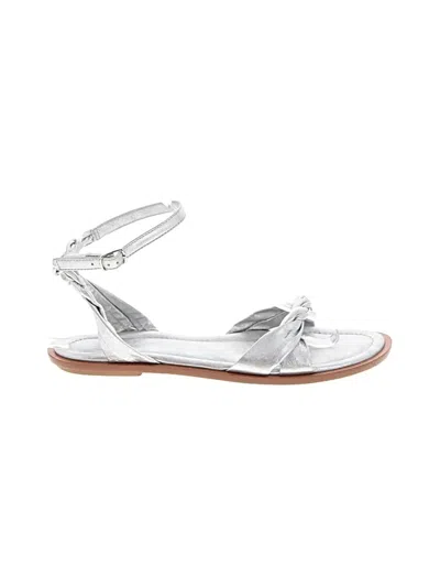 Pre-owned Jcrew Sandals In Silver