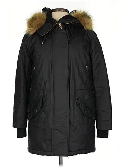 Pre-owned Jcrew Snow Jacket In Black