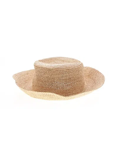 Pre-owned Jcrew Sun Hat In Tan