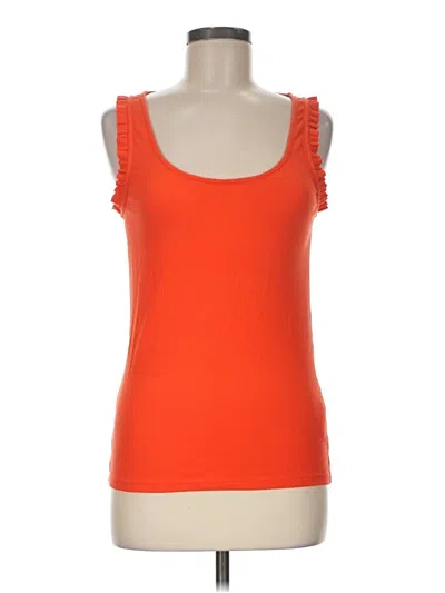 Pre-owned Jcrew Tank Top Orange Sweetheart Neckline Tops