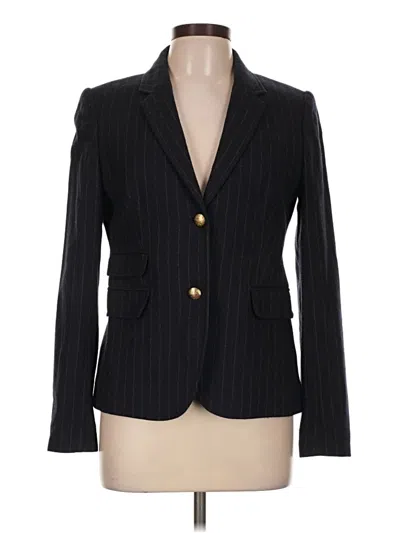 Pre-owned Jcrew Wool Blazer Jacket In Black