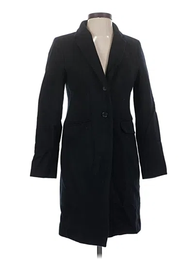 Pre-owned Jcrew Wool Coat In Black