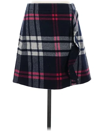 Pre-owned Jcrew Wool Skirt In Blue