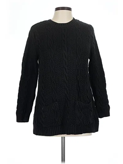 Pre-owned Jeanne Pierre Pullover Sweater In Black