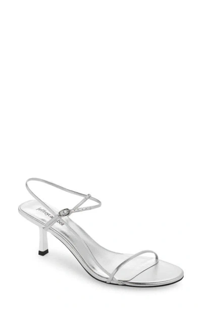 Jeffrey Campbell Gallery Sandal In Silver