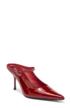 Jeffrey Campbell Tiyera Pointed Toe Mule In Chery Red Patent