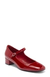 Jeffrey Campbell Top Tier Mary Jane Pump In Cherry Red Patent