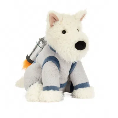 Jellycat Munro Scottie Dog Space Outfit Plush Toy In White In Neutral