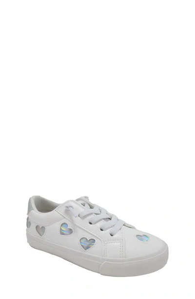 Jellypop Kids' Heartland Sneaker In White / Silver