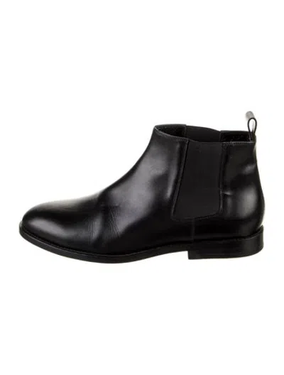 Pre-owned Jenni Kayne Leather Chelsea Boots In Black