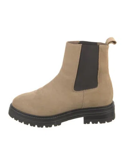 Pre-owned Jenni Kayne Suede Chelsea Boots In Neutrals