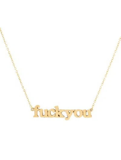 Pre-owned Jennifer Meyer 18k Explicit Pendant Necklace, 17.25" In Multicolor