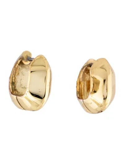 Pre-owned Jenny Bird Chubby Cushion Huggie Earrings In Multicolor