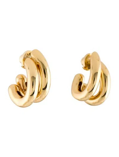 Pre-owned Jenny Bird Florence Hoop Stud Earrings In Multicolor
