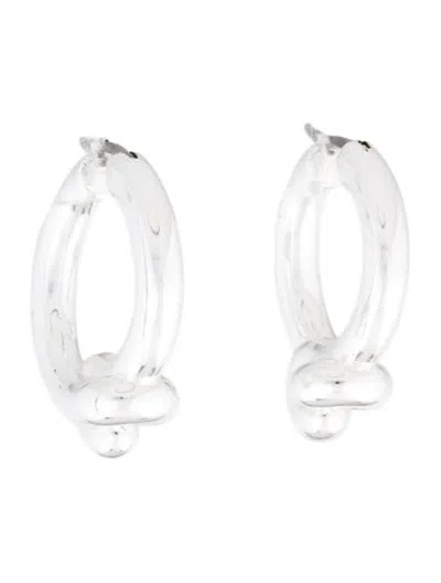 Pre-owned Jenny Bird Maeve Knotted Hoop Earrings In Multicolor