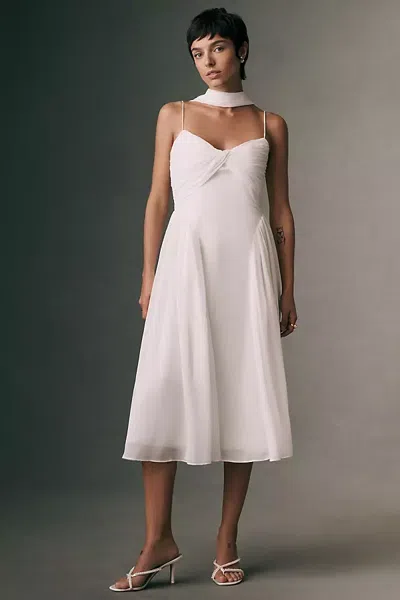 Jenny Yoo Exclusive:  X Anthropologie Weddings Shiloh Chiffon Midi Dress In White