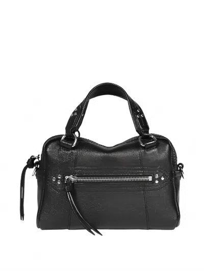 Jérôme Dreyfuss Women's Lucky Bowling Mini Bag In Buffalo Noir Silver In Multi