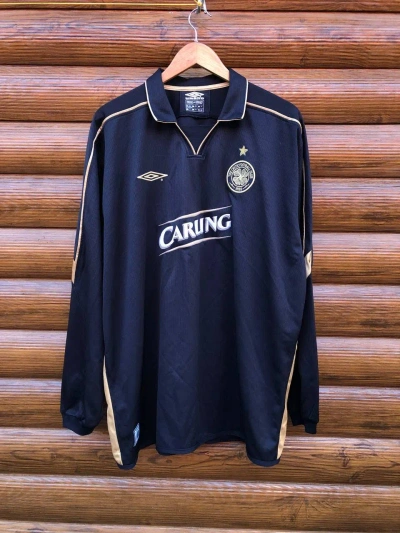 Pre-owned Jersey X Soccer Jersey Celtic 2003 - 2004 Away Football Umbro Long Sleeve Jersey In Dark Blue
