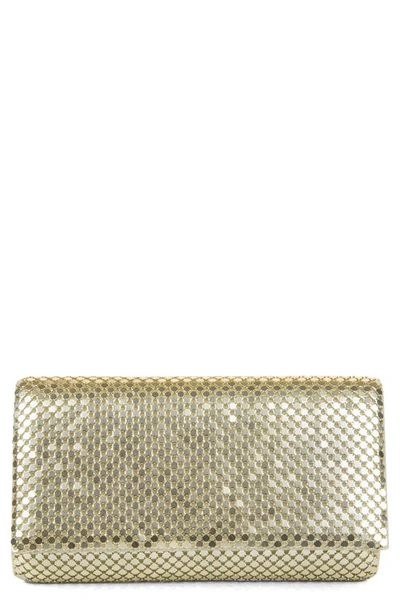 Jessica Mcclintock Mesh Clutch In Light Gold/ Light Gold