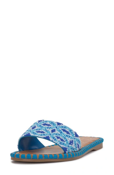 Jessica Simpson Bibiani Slide Sandal In Atlantic Blue